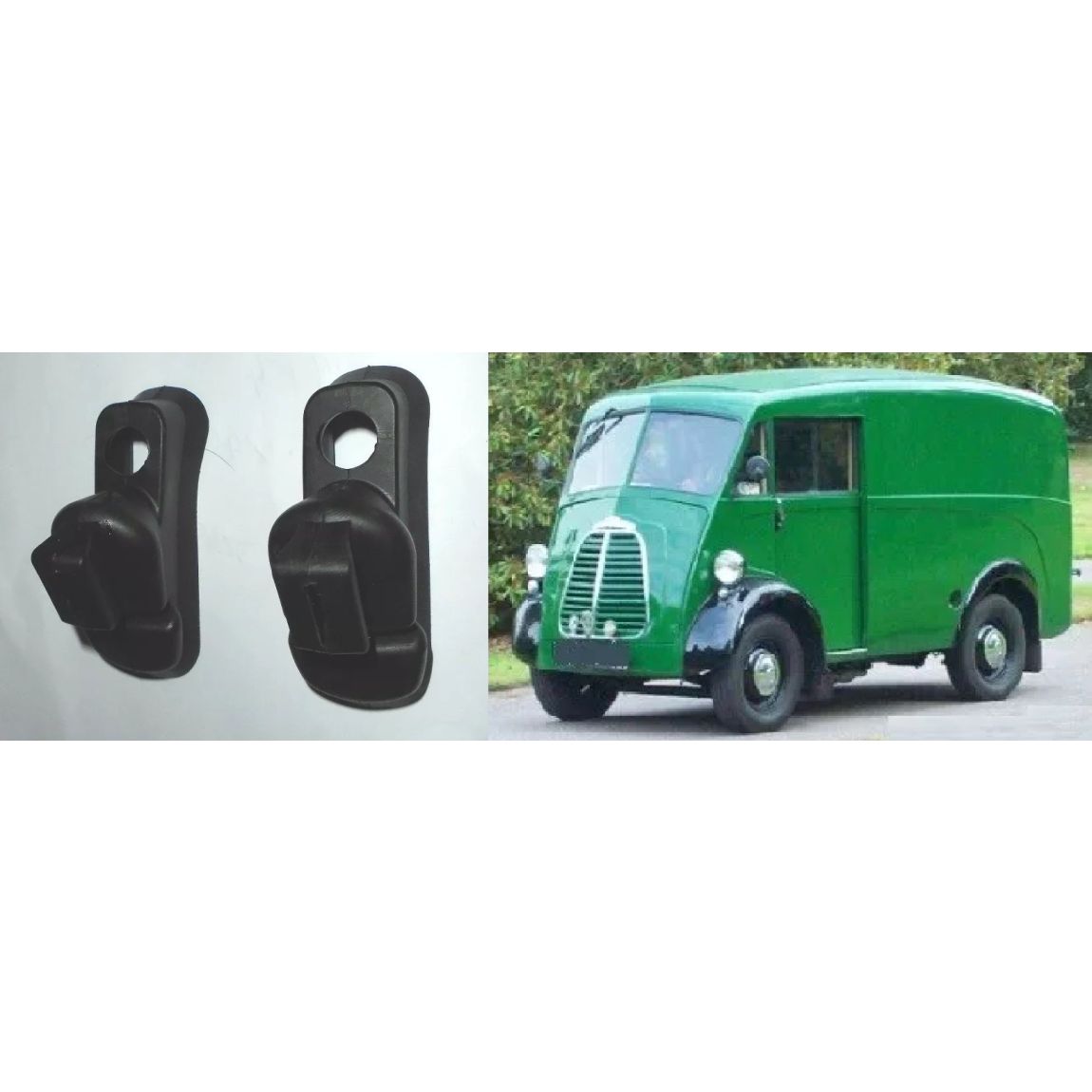 REAR WHEEL CYLINDER GAITERS x2 (Morris J Type Van & JB Van) (1949- 61) 